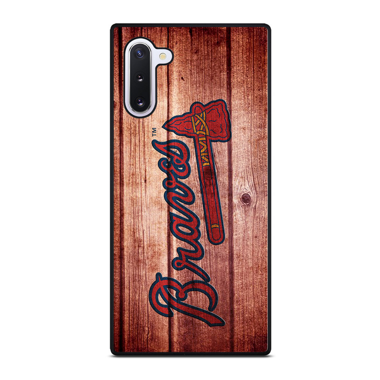 ATLANTA BRAVES BASEBALL WOOD Samsung Galaxy Note 10 Case