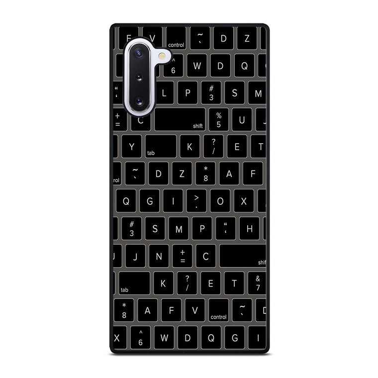 BLACK KEYBOARD PATTERN Samsung Galaxy Note 10 Case