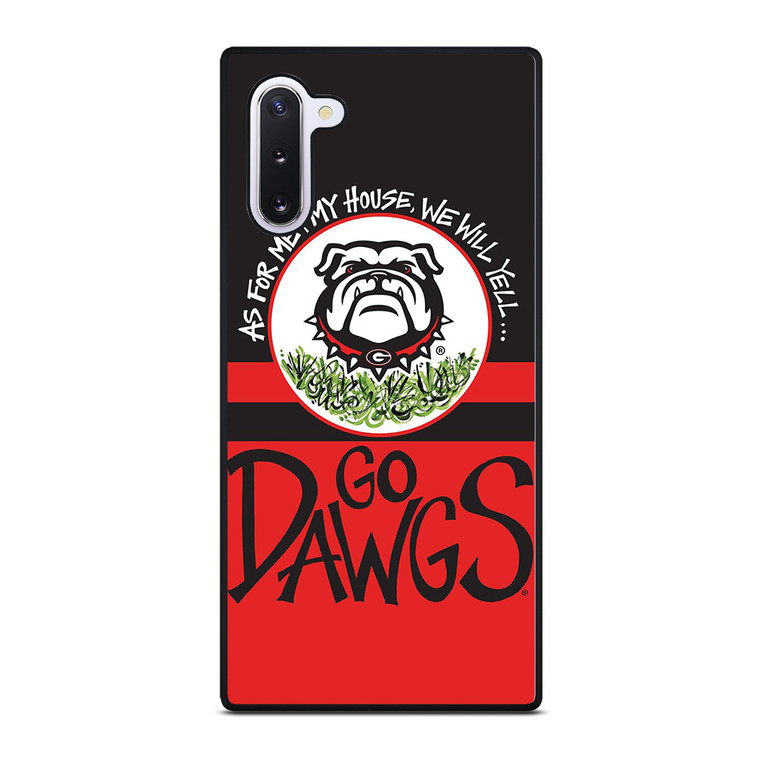 GEORGIA BULLDOGS DAWGS STRIP Samsung Galaxy Note 10 Case