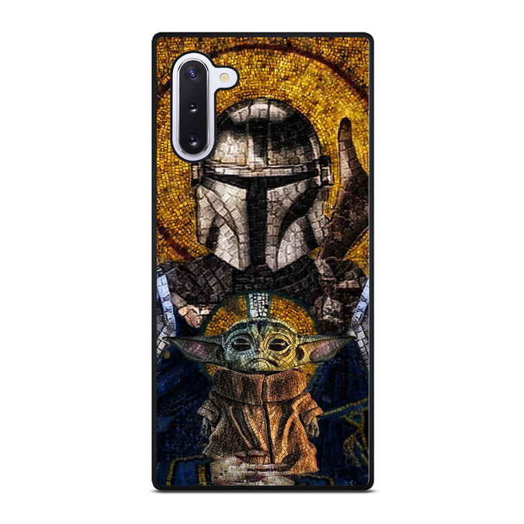 MANDALORIAN AND BABY YODA STAR WARS ART Samsung Galaxy Note 10 Case