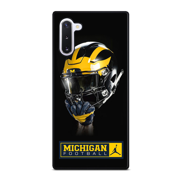 MICHIGAN WOLVERINES FOOTBALL HELMET Samsung Galaxy Note 10 Case