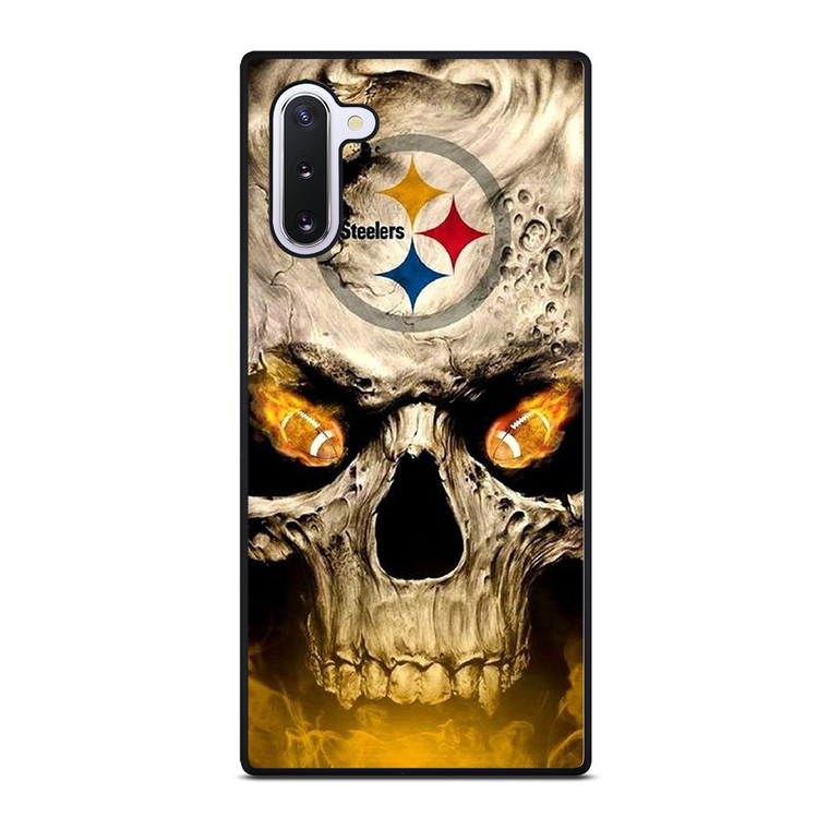 PITTSBURGH STEELERS FOOTBALL SKULL Samsung Galaxy Note 10 Case