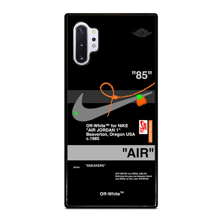 AIR JORDAN NIKE OFF WHITE BLACK Samsung Galaxy Note 10 Plus Case