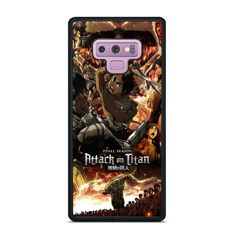 ATTACK ON TITAN ALL CHARACTER FINAL SEASON Samsung Galaxy Note 9 Case