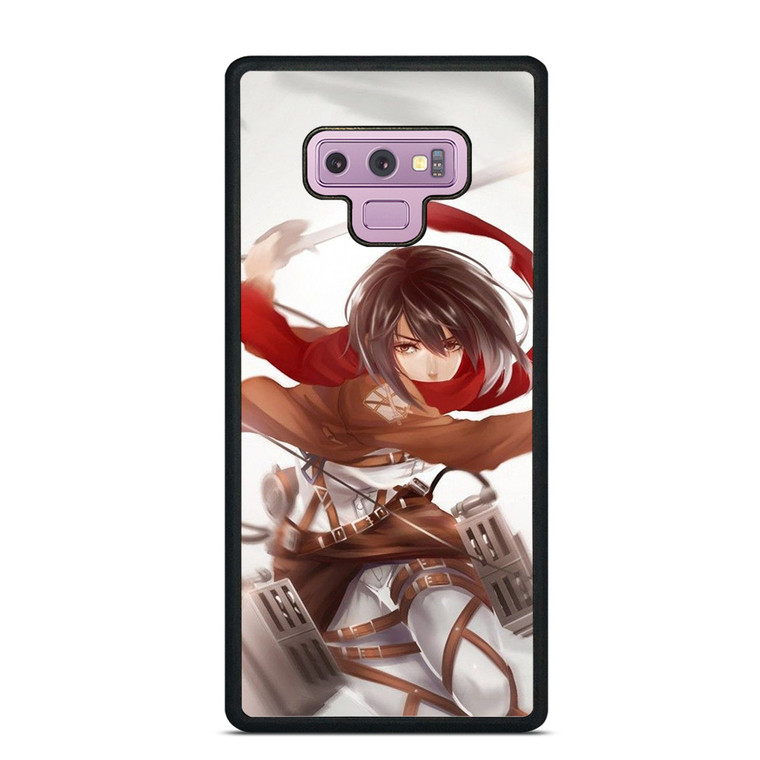 ATTACK ON TITAN MIKASA ACKERMAN ANIME MANGA Samsung Galaxy Note 9 Case