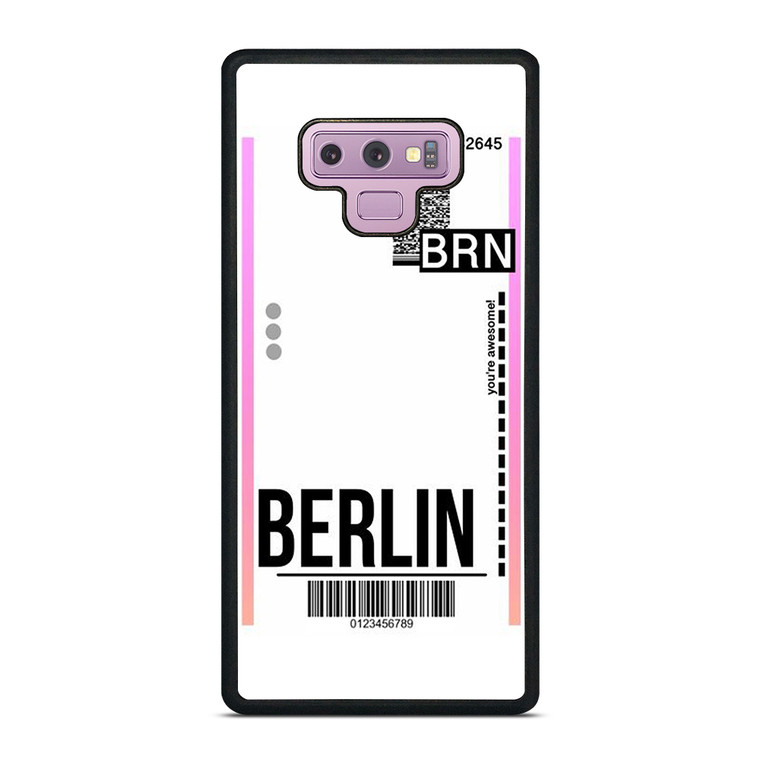 BERLIN BOARDING PASS Samsung Galaxy Note 9 Case