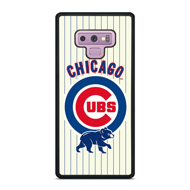 CHICAGO CUBS BASEBALL STRIPES LOGO Samsung Galaxy Note 9 Case