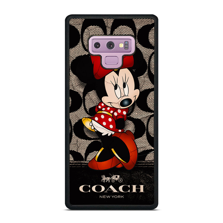 COACH NEW YORK BLACK MINNIE MOUSE Samsung Galaxy Note 9 Case