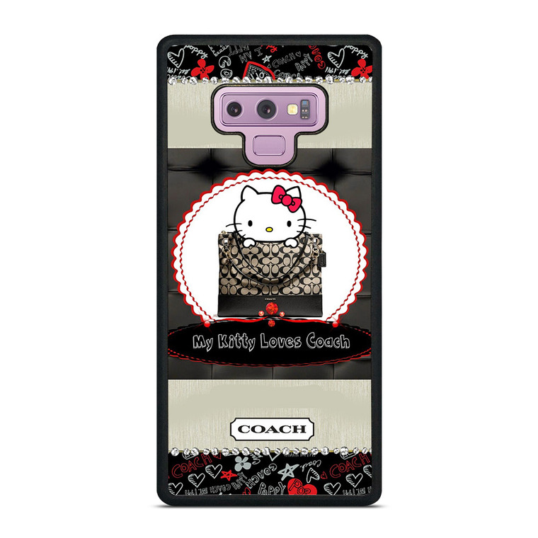 COACH NEW YORK HELLO KITTY BLACK Samsung Galaxy Note 9 Case