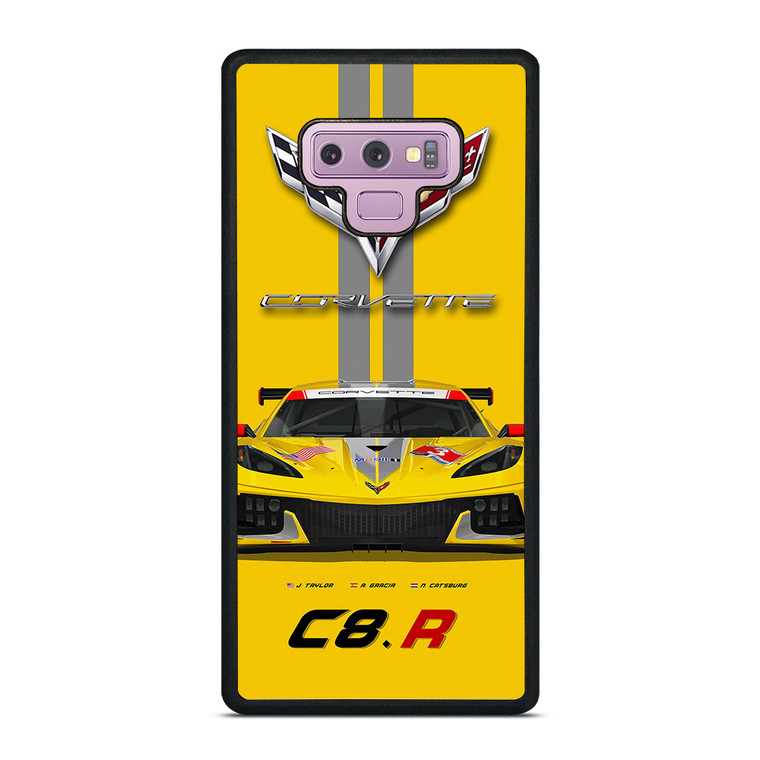 CORVETTE C8 R YELLOW Samsung Galaxy Note 9 Case