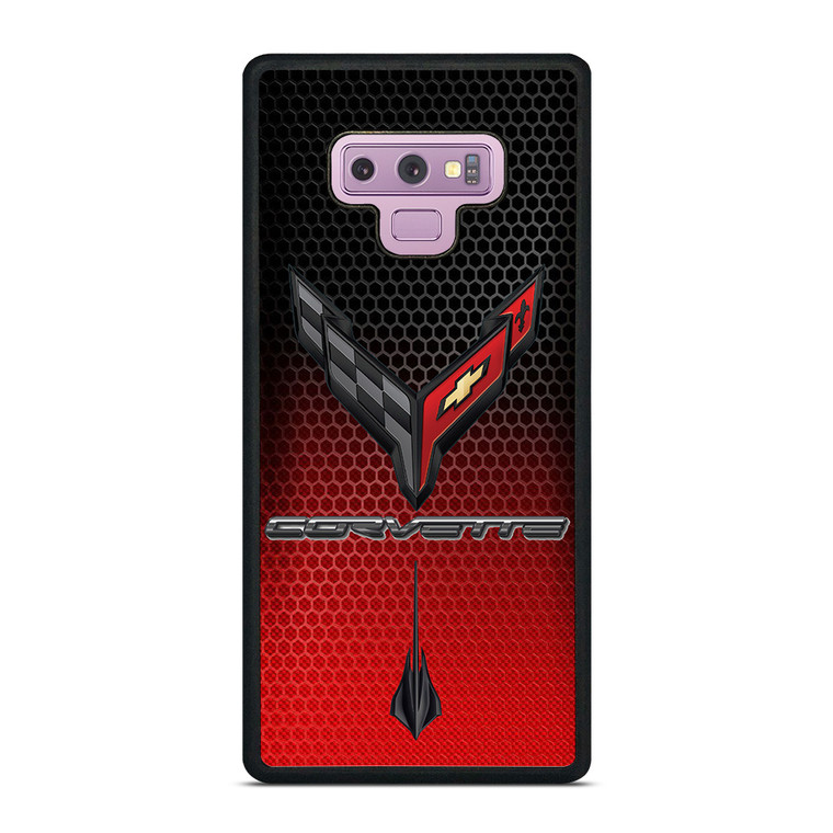 CORVETTE CHEVY STINGRAY LOGO RED Samsung Galaxy Note 9 Case