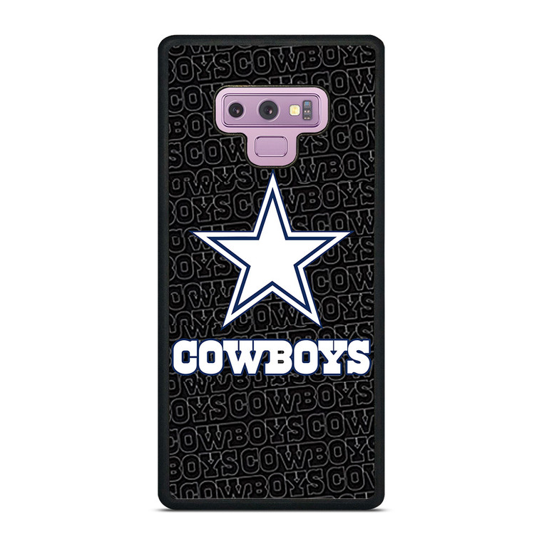 DALLAS COWBOYS FOOTBALL BLACK WALL Samsung Galaxy Note 9 Case