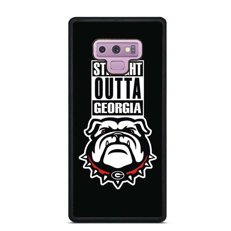 GEORGIA BULLDOGS UGA STRAIGHT OUTTA Samsung Galaxy Note 9 Case