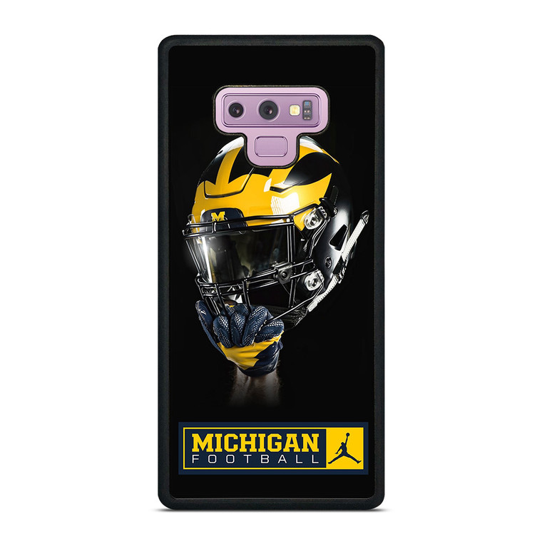 MICHIGAN WOLVERINES FOOTBALL HELMET Samsung Galaxy Note 9 Case