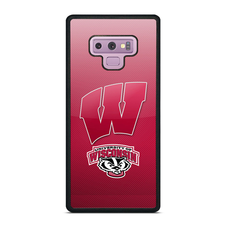 WISCONSIN BADGER LOGO UNIVERSITY FOOTBALL TEAM Samsung Galaxy Note 9 Case