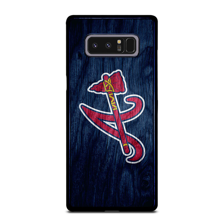ATLANTA BRAVES MLB WOODEN LOGO Samsung Galaxy Note 8 Case