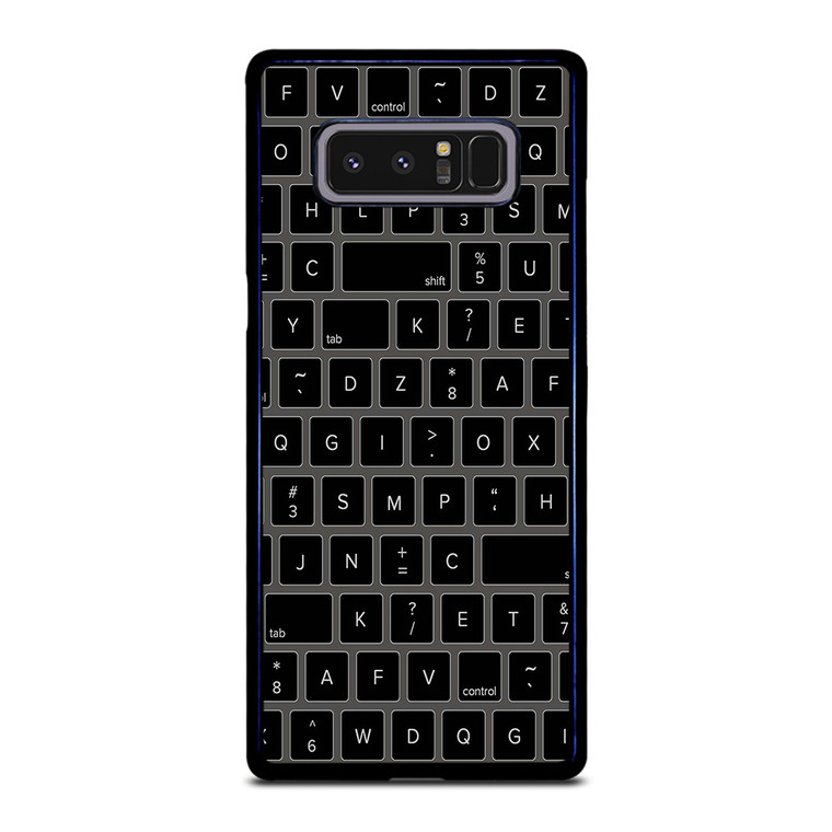 BLACK KEYBOARD PATTERN Samsung Galaxy Note 8 Case