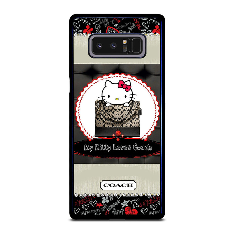 COACH NEW YORK HELLO KITTY BLACK Samsung Galaxy Note 8 Case