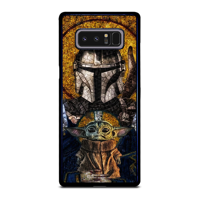 MANDALORIAN AND BABY YODA STAR WARS ART Samsung Galaxy Note 8 Case