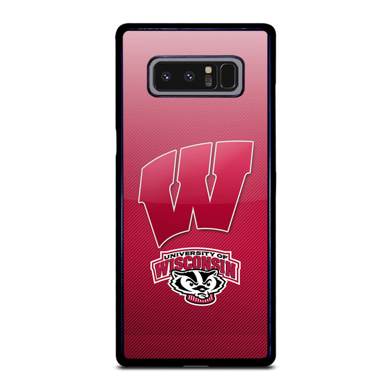 WISCONSIN BADGER LOGO UNIVERSITY FOOTBALL TEAM Samsung Galaxy Note 8 Case
