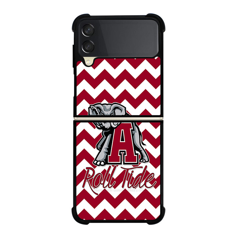 ALABAMA CRIMSON TIDE STRIP ROLL Samsung Galaxy Z FLip 3 5G Case Cover