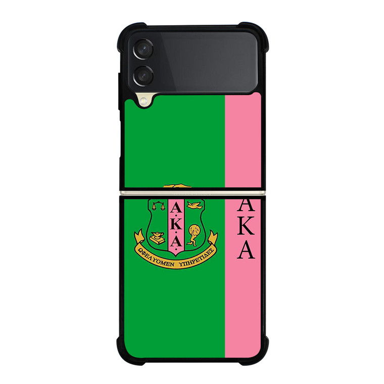 ALPHA KAPPA GREEN NEW Samsung Galaxy Z FLip 3 5G Case Cover