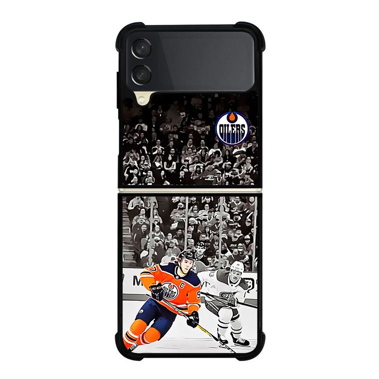 CONNOR MCDAVID HOCKEY OILERS LEAGUE Samsung Galaxy Z FLip 3 5G Case Cover
