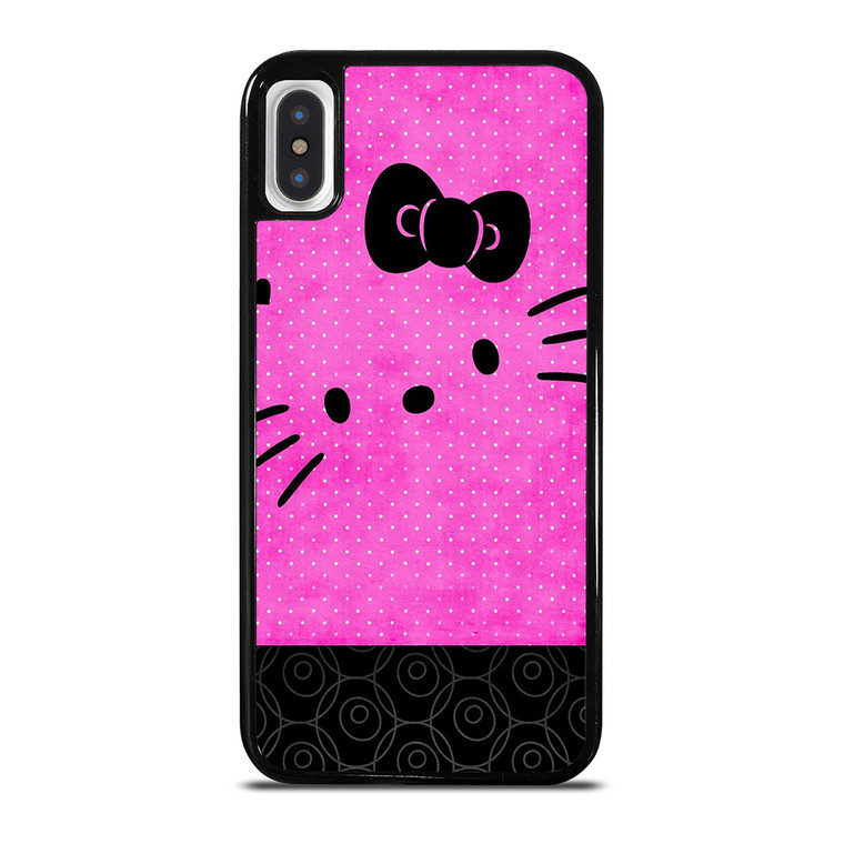HELLO KITTY PINK BLACK iPhone X / XS Case