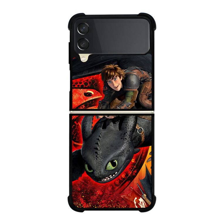HICCUP AND TOOTHLESS HOW TO TRAIN DRAGON Samsung Galaxy Z FLip 3 5G Case Cover