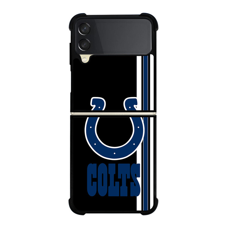 INDIANAPOLIS COLTS STRIPS LOGO NFL FOOTBALL Samsung Galaxy Z FLip 3 5G Case Cover