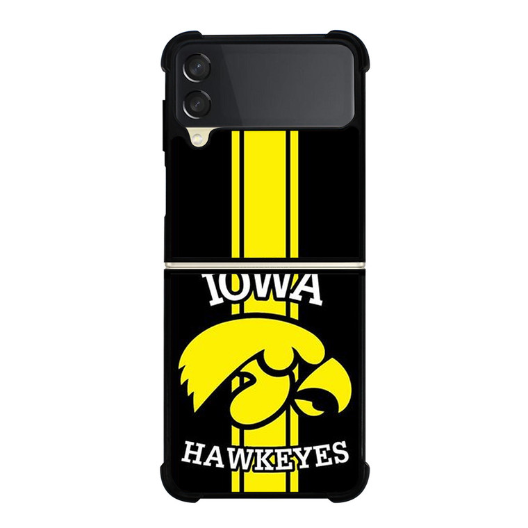 IOWA HAWKEYES STRIPS LOGO FOOTBALL TEAM Samsung Galaxy Z FLip 3 5G Case Cover