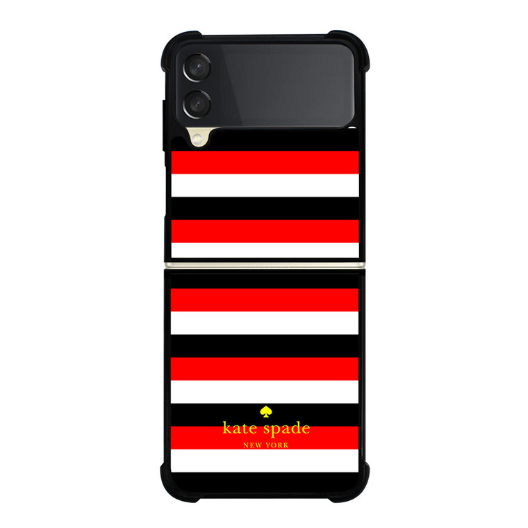 KATE SPADE PATTERN RED BLACK Samsung Galaxy Z FLip 3 5G Case Cover