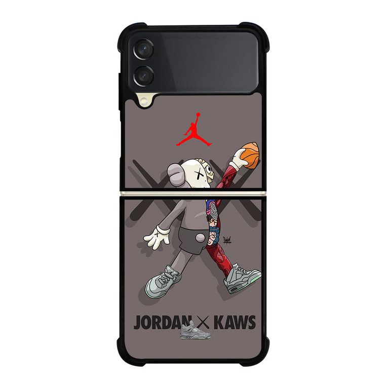 KAWS AIR JORDAN GREY Samsung Galaxy Z FLip 3 5G Case Cover KAWS AIR JORDAN GREY Samsung Galaxy Z FLip 3 5G Case Cover