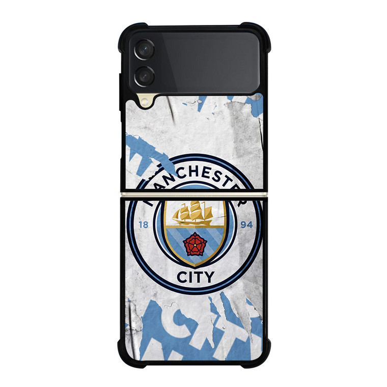 MANCHESTER CITY FOOTBALL ART LOGO Samsung Galaxy Z FLip 3 5G Case Cover