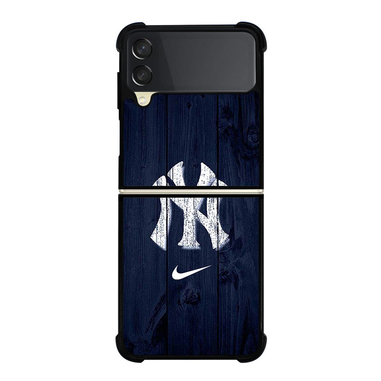 NEW YORK YANKEES WOODEN NIKE Samsung Galaxy Z FLip 3 5G Case Cover