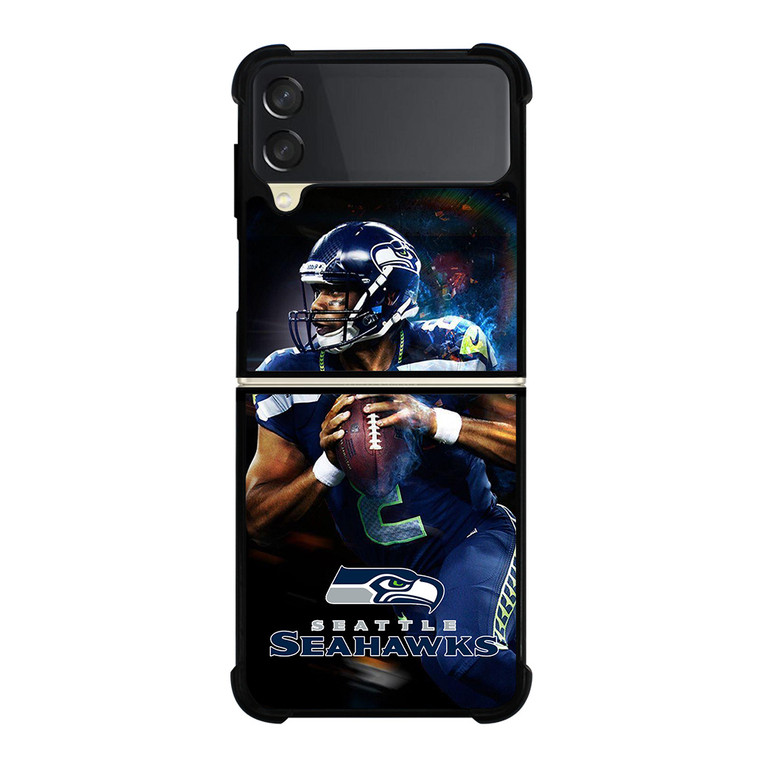 RUSSELL WILSON SEATTLE SEAHAWKS NFL Samsung Galaxy Z FLip 3 5G Case Cover