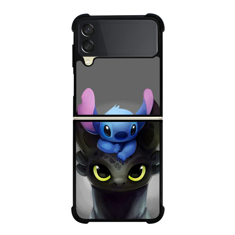 STITCH AND TOOTHLESS DRAGON Samsung Galaxy Z FLip 3 5G Case Cover