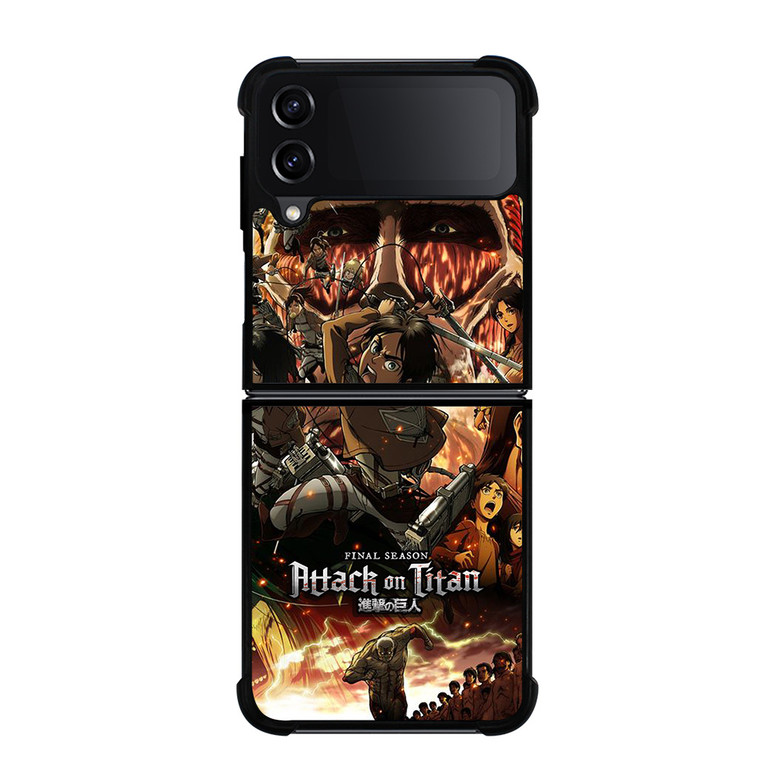 ATTACK ON TITAN ALL CHARACTER FINAL SEASON Samsung Galaxy Z FLip4 5G Case Cover