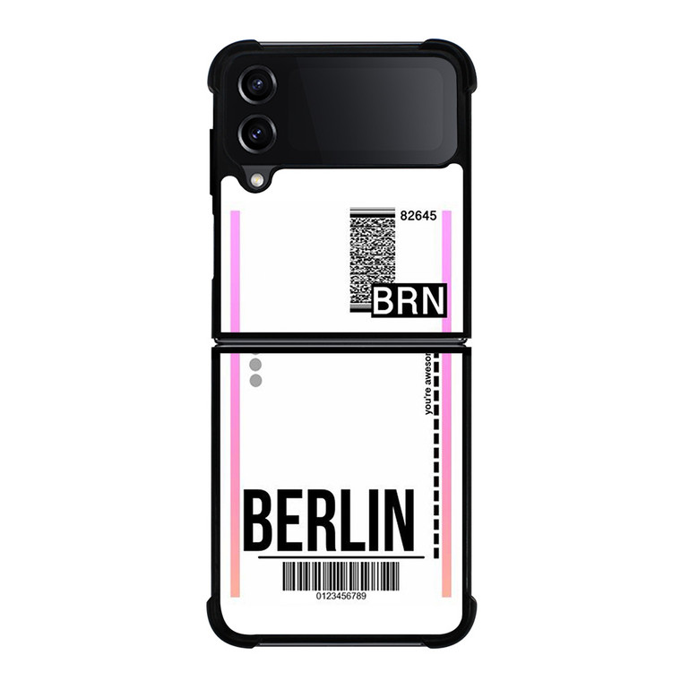BERLIN BOARDING PASS Samsung Galaxy Z FLip4 5G Case Cover
