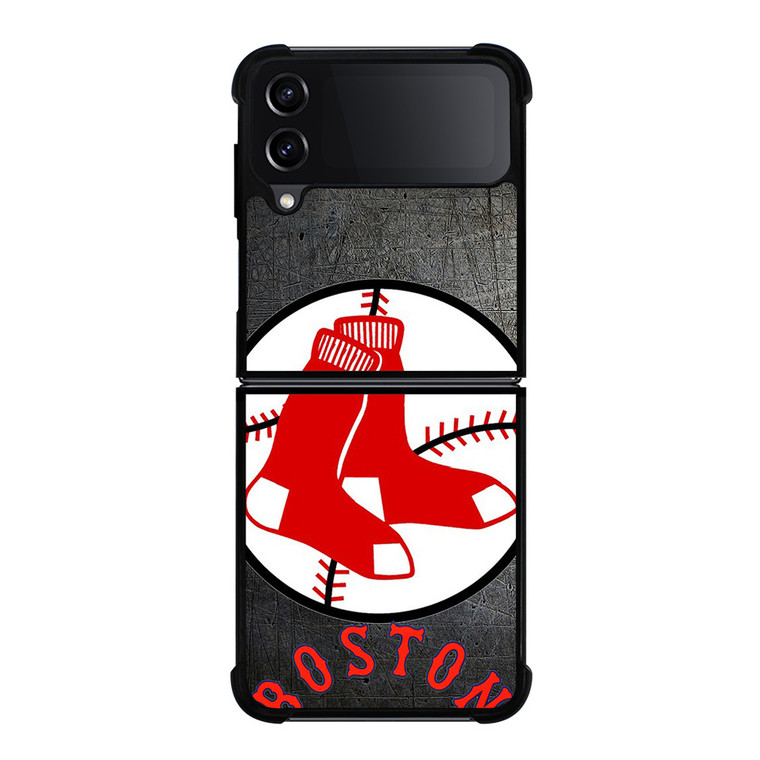 BOSTON RED SOX BASEBALL METAL LOGO Samsung Galaxy Z FLip4 5G Case Cover