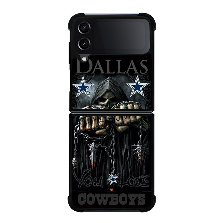 DALLAS COWBOYS SKULL YOU LOSE Samsung Galaxy Z FLip4 5G Case Cover