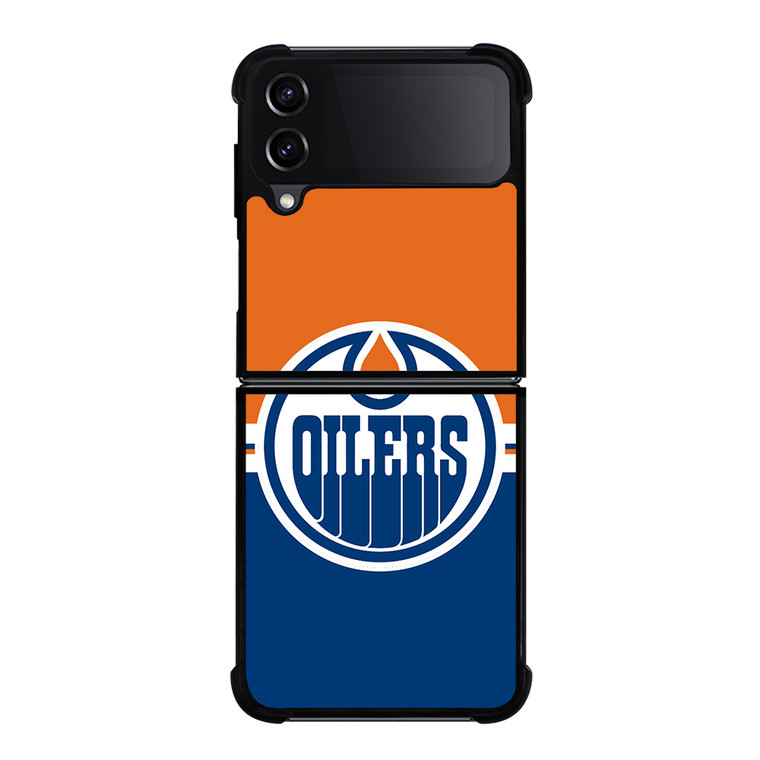 EDMONTON OILERS NHL HOCKEY TEAM LOGO Samsung Galaxy Z FLip4 5G Case Cover