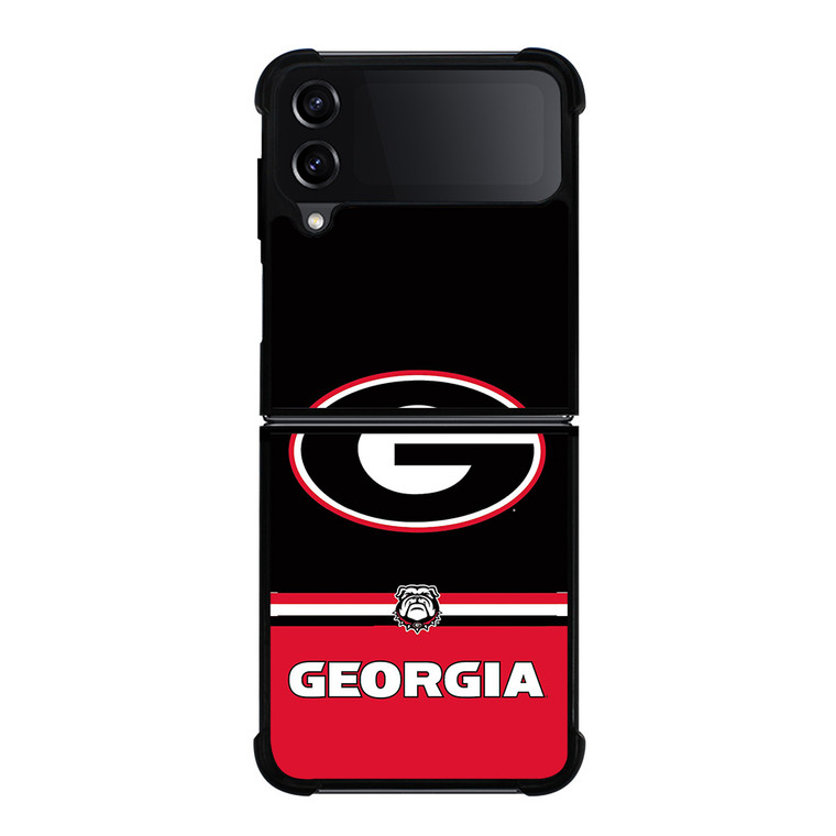 GEORGIA BULDOGS STRIPS Samsung Galaxy Z FLip4 5G Case Cover