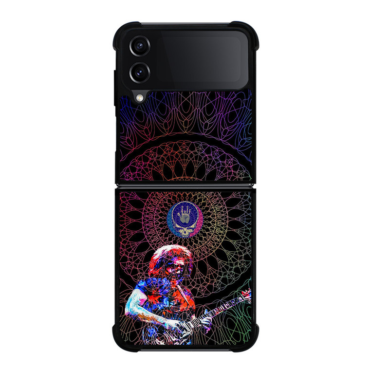 GRATEFUL DEAD JERRY GARCIA GUITAR ART GLASS Samsung Galaxy Z FLip4 5G Case Cover