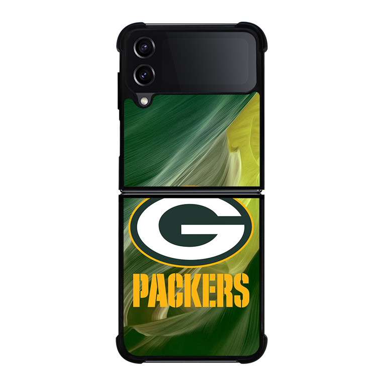 GREEN BAY PACKERS ART FOOTBALL Samsung Galaxy Z FLip4 5G Case Cover