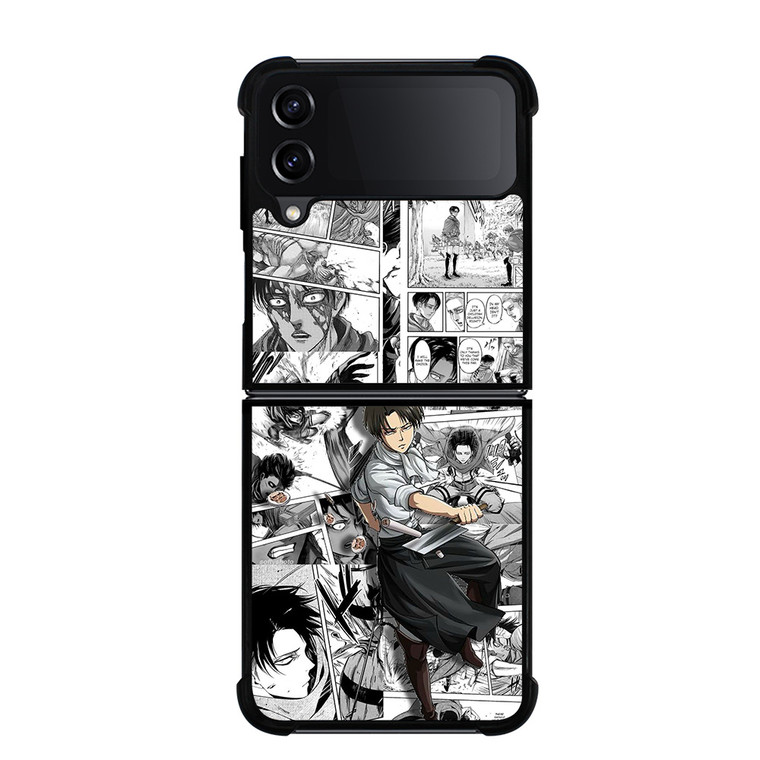 LEVI ACKERMAN ATTACK ON TITAN MANGA CARTOON Samsung Galaxy Z FLip4 5G Case Cover