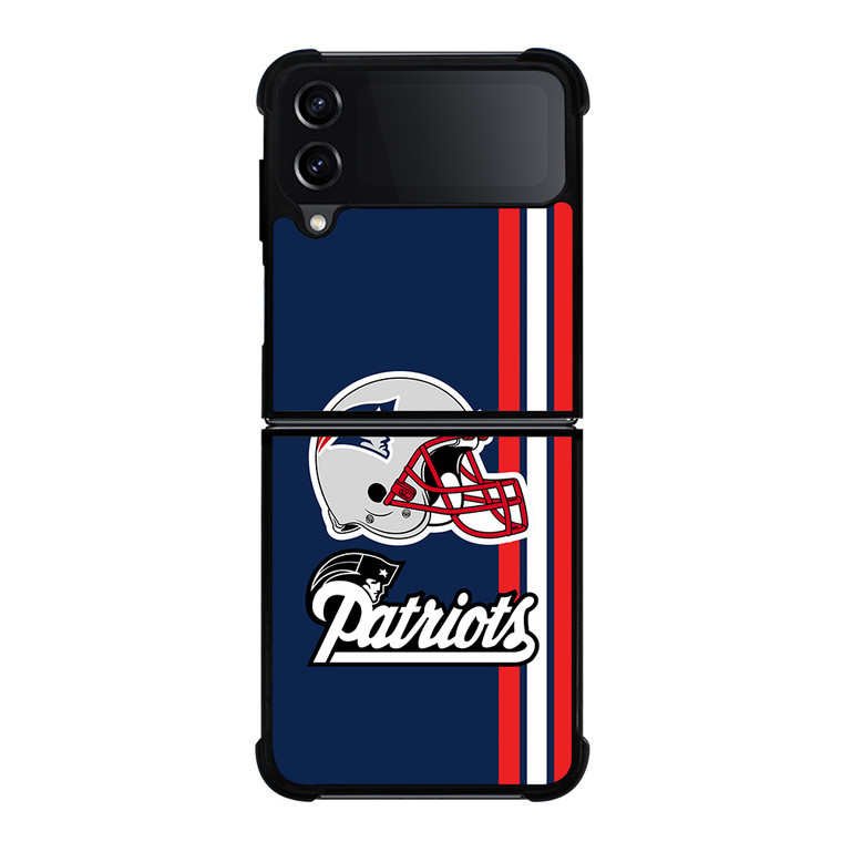 NEW ENGLAND PATRIOTS STRIPS HELMET Samsung Galaxy Z FLip4 5G Case Cover
