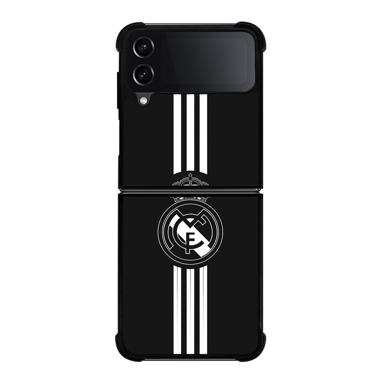 REAL MADRID FC LOGO BLACK WHITE Samsung Galaxy Z FLip4 5G Case Cover