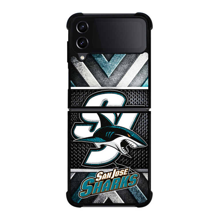 SAN JOSE SHARKS LOGO NHL Samsung Galaxy Z FLip4 5G Case Cover SAN JOSE SHARKS LOGO NHL Samsung Galaxy Z FLip4 5G Case Cover