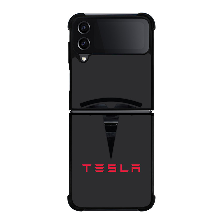 TESLA MOTORS BLACK ICON Samsung Galaxy Z FLip4 5G Case Cover TESLA MOTORS BLACK ICON Samsung Galaxy Z FLip4 5G Case Cover